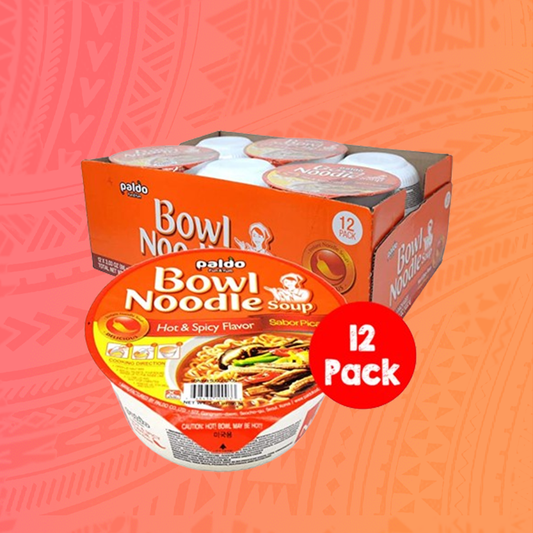 Paldo Bowl Noodles Hot & Spicy 86g x 12