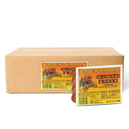 Chicken Franks 454g/1lb*24 (Chuck Wagon)