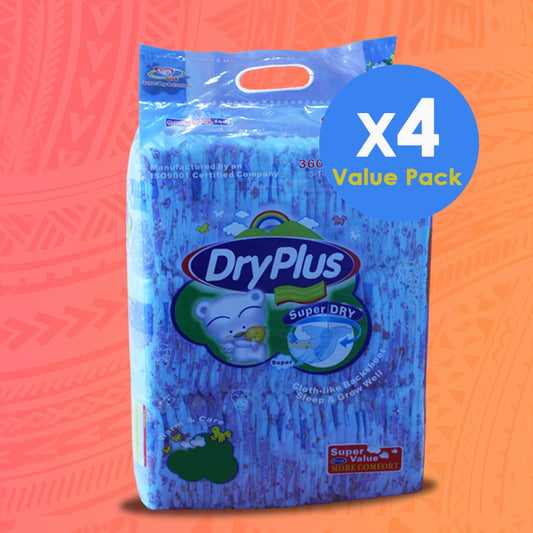 Dryplus Diaper Jumbo Super Value 4 x 57'S XLarge