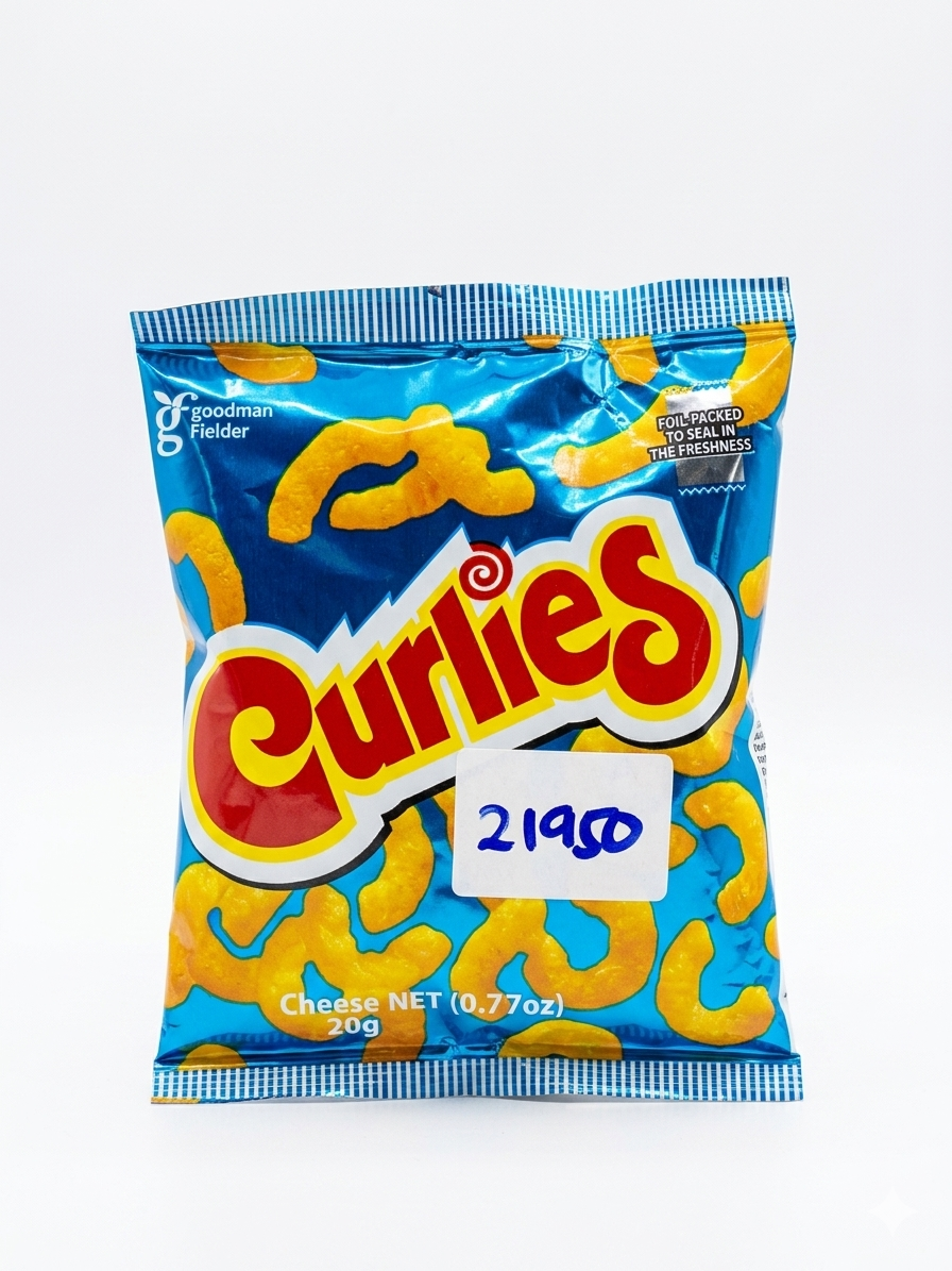 CURLIES CHEESE SNACKS 20G/60'S