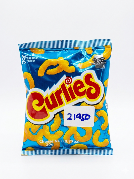 CURLIES CHEESE SNACKS 20G/60'S