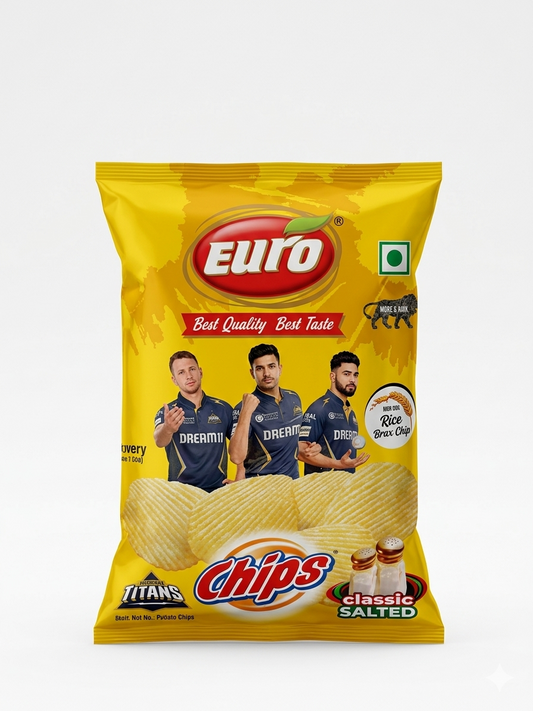 EURO POTATO CHIPS CLASSIC SALTED 40G/30G*96