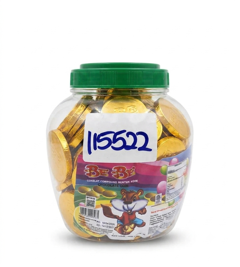 BE BE CHOCOLATE COIN 3G/300G*100'S