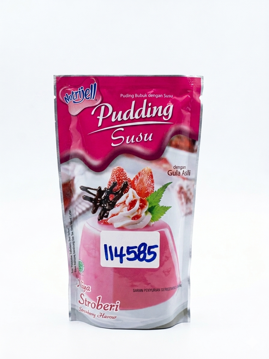 NUTRIJELL PUDDING SUSU STRAWBERRY 145G*36
