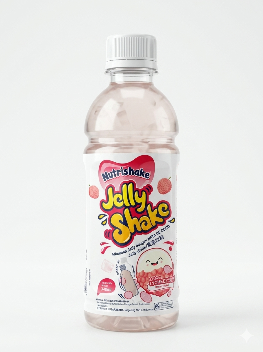 JELLY SHAKE LYCHEE 340MLS*12