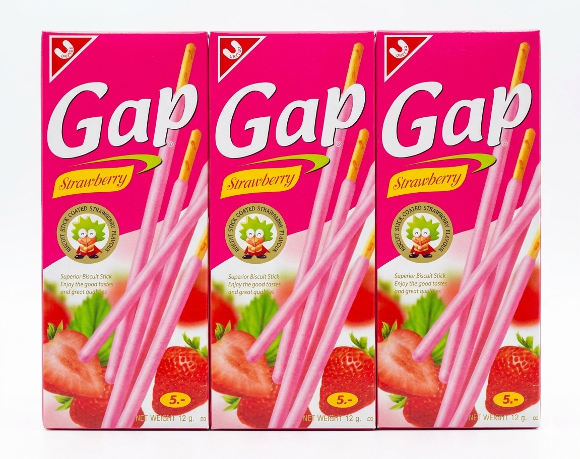 GAP BISCUIT STICKS SBERRY 12G*144