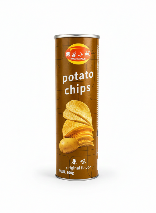 XIAOLIN POTATO CHIPS ORIG FLAV 100G*24'S