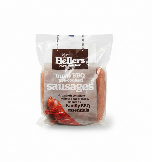 HELLER'S TRUSTY BBQ PRECOOKED SAUSAGE 1KG*8
