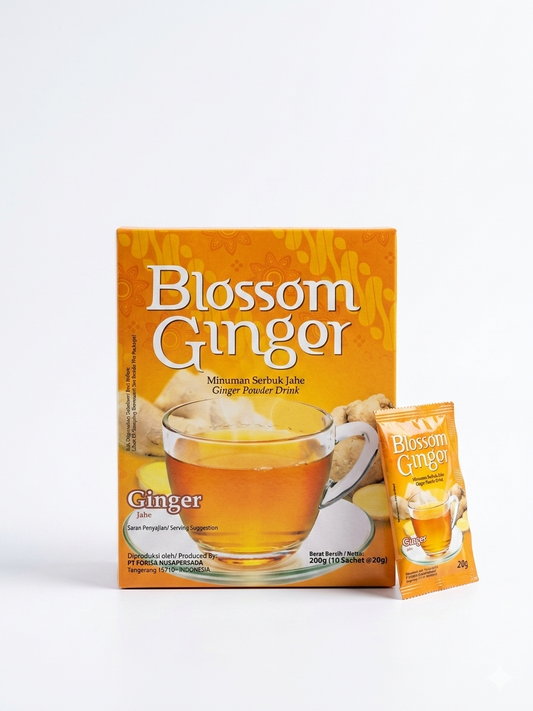 BLOSSOM GINGER POWDER DRINK 20G*12PKT*10'S