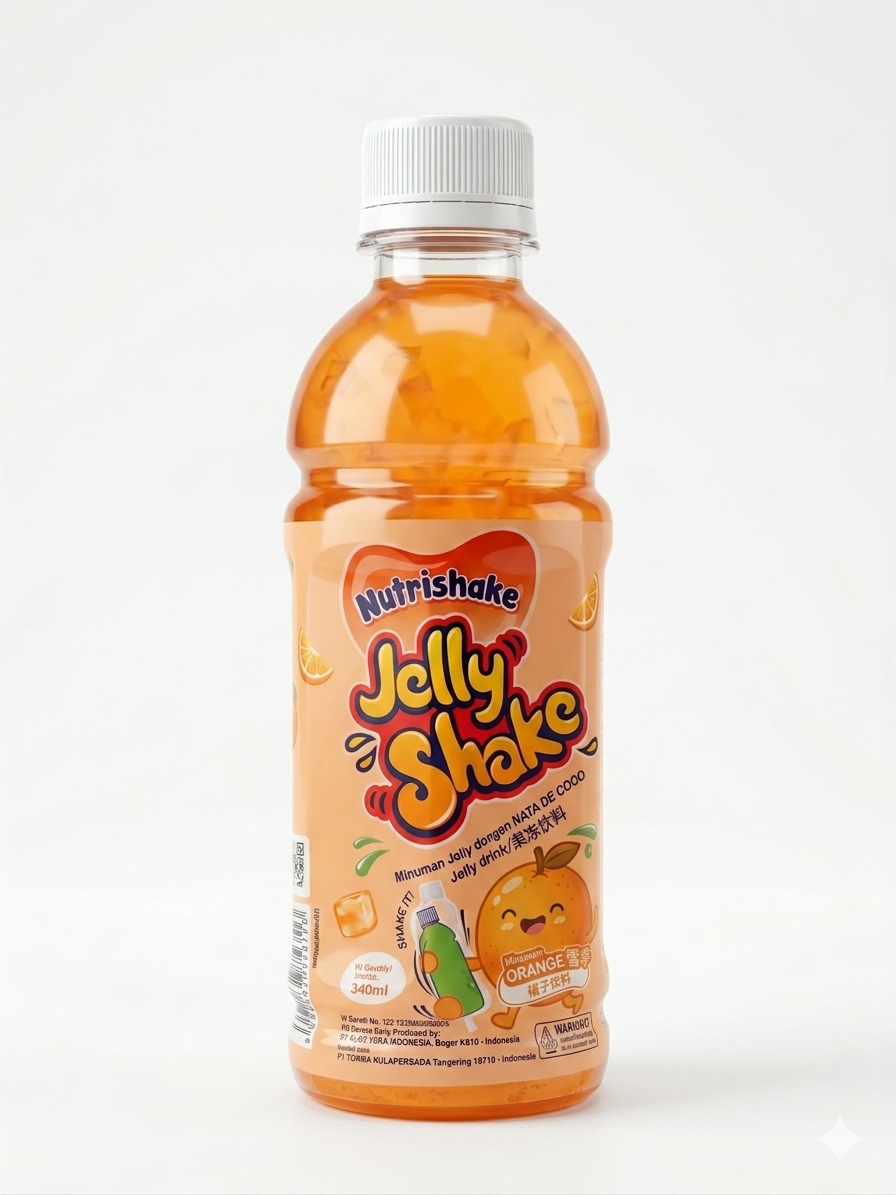 JELLY SHAKE ORANGE 340MLS*12