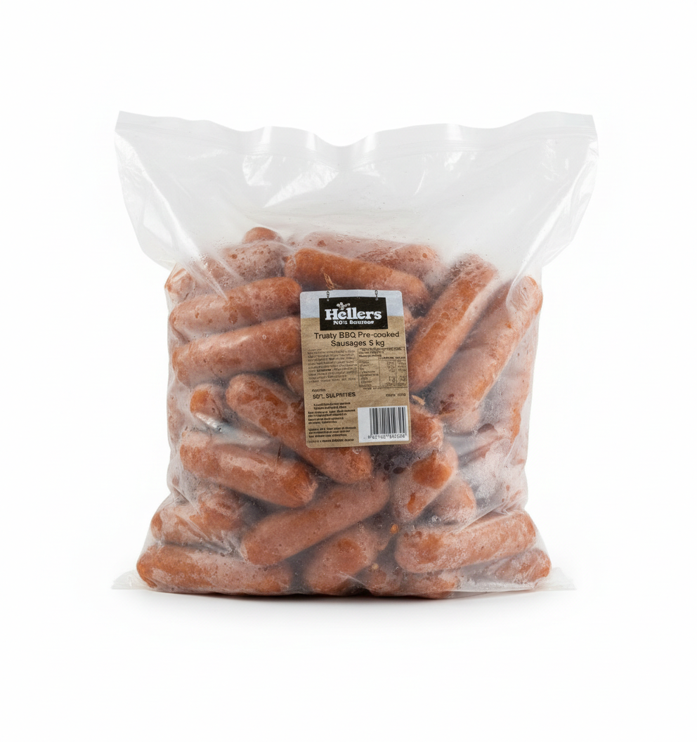 HELLERS PC GRILL MARK SAUSAGES 5KG*4