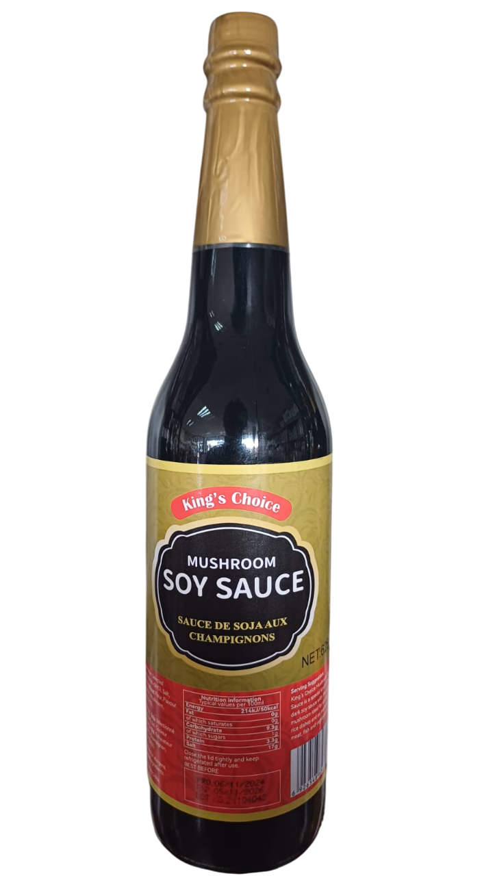 KINGS CHOICE SOY SAUCE 625MLs*24s