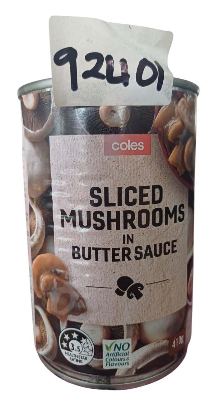 COLES MUSHROOM BUTTER SAUCE 410G*12pcs