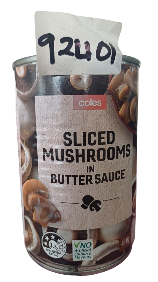 COLES MUSHROOM BUTTER SAUCE 410G*12pcs