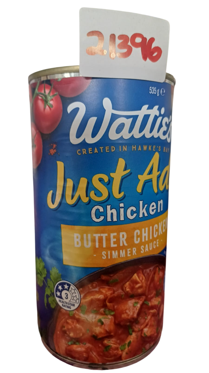 WATTIES JUST ADD BUTTER CHICKEN 535G*12pcs