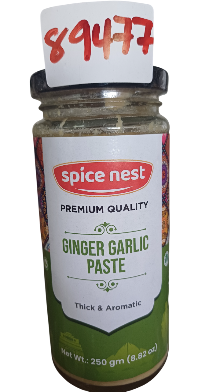 SPICE NEST GARLIC PASTE GLASS JAR 450g*12PCS