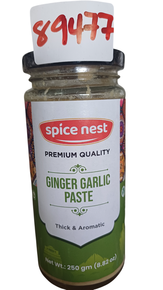 SPICE NEST GARLIC PASTE GLASS JAR 450g*12PCS