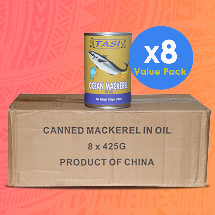 Mackerel Tasi Natural Oil 425g x 8