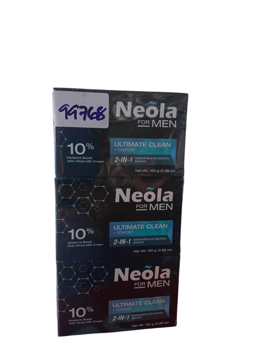 Neola Soap For Men Ultimate Clean Blue 150g*48's