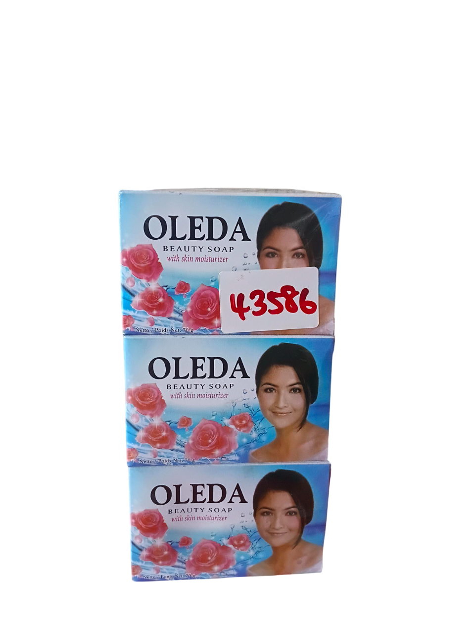 Bath Soap Oleda Beauty Soap Blue 70g*12pkts*6's