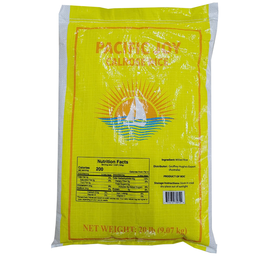 Rice 20lb Pacific Joy Calrose