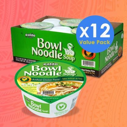 PALDO BOWL NOODLES  SPICY CHICKEN 86G*12
