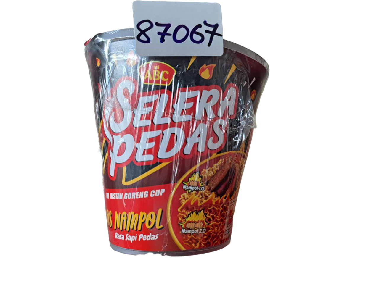 NOODLE ABC CUP FRIED SUPER SPICY BEEF 80G*12pcs