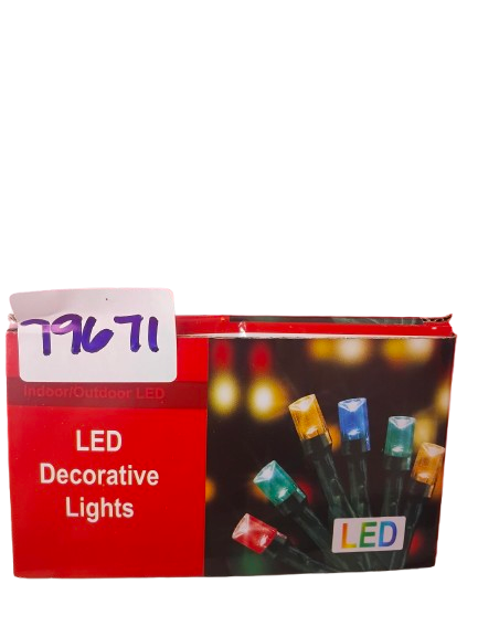 X-mas rice light 50L 8V 10m $4.00