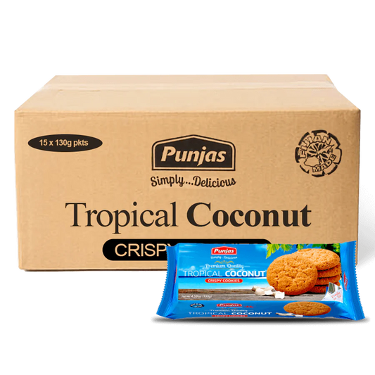 PUNJAS TROPICAL COCONUT COOKIES 130G*15