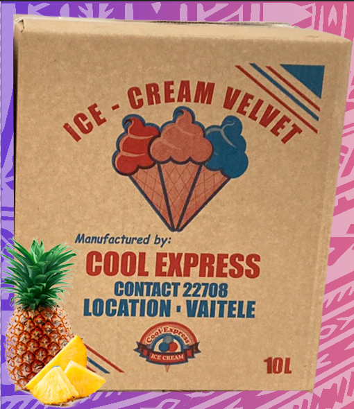 ICE CREAM VELVET PINEAPPLE 10L