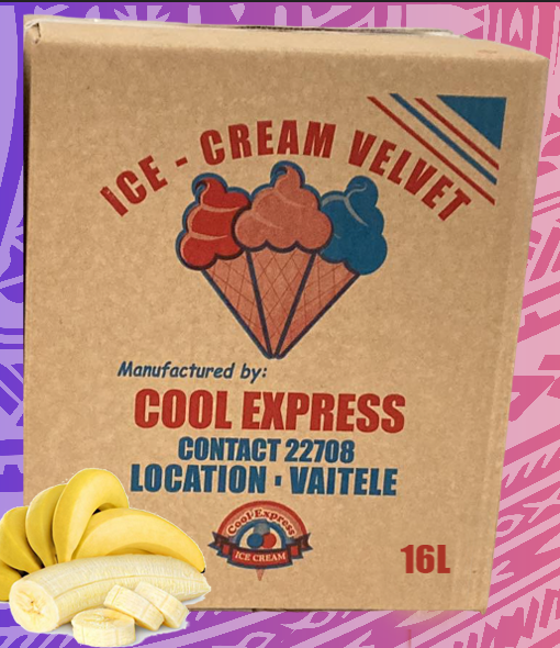 ICE CREAM VELVET BANANA 16L