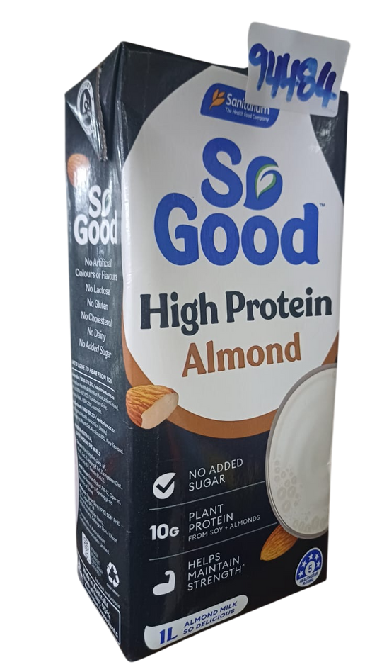 SO GOOD ALMOND HIGH PROT UHT 1LTR*12PCS