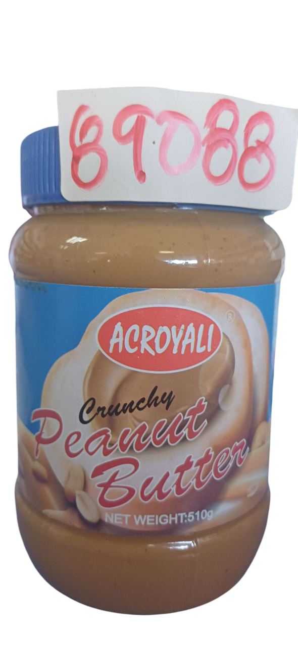 ACROYALI PEANUT BUTTER CRUNCHY 510G*24PCS