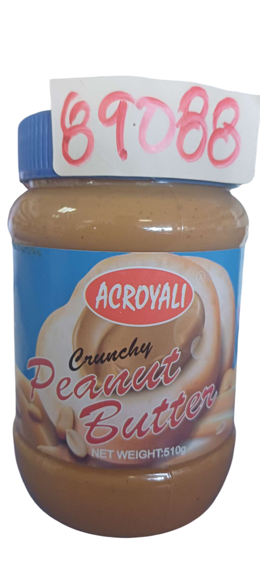 ACROYALI PEANUT BUTTER CRUNCHY 510G*24PCS