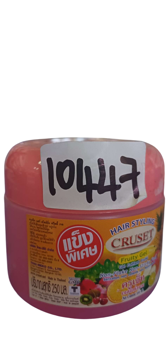 HAIR GEL CRUSET PINK 250ML*144PCS