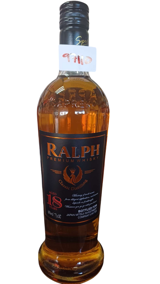 RALPH WHISKEY 18YRS DISTILLED 40% VOL 750ML*12PCS