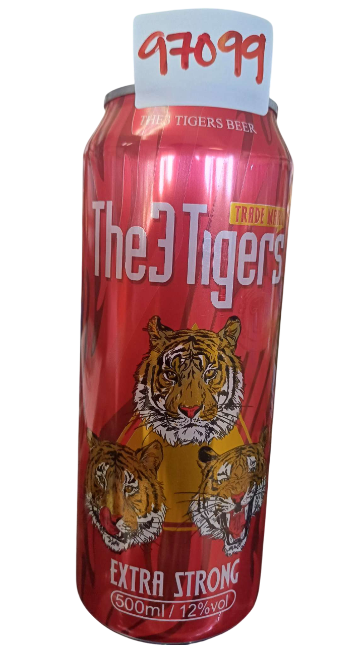 3 TIGERS EXTRA STRONG 12% ALCOHOL 500MLS*24PCS