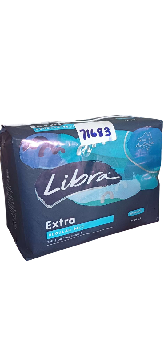 LIBRA EXTRA REGULAR NO WINGS 32CM*14S(6PCKTS)
