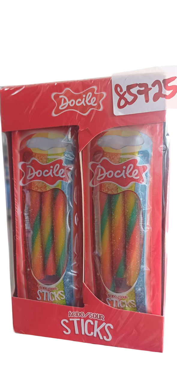 DOCILE PENCILE SOUR STRAWBERRY 180G(12PCKTS)*12PCS
