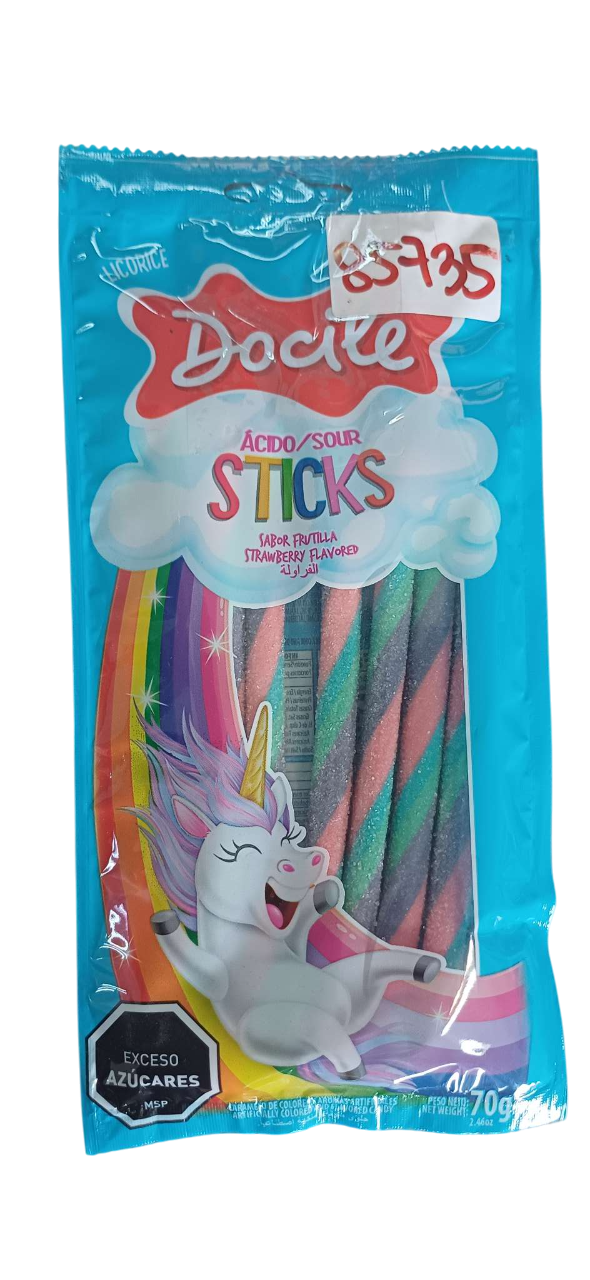 DOCILE SOUR COLOR PENCIL UNICORN 70G(6PCKTS)*12PCS