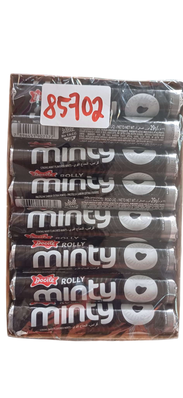 DOCILE ROLL MINTY STRONG 464G(24PCKTS)*16PCS