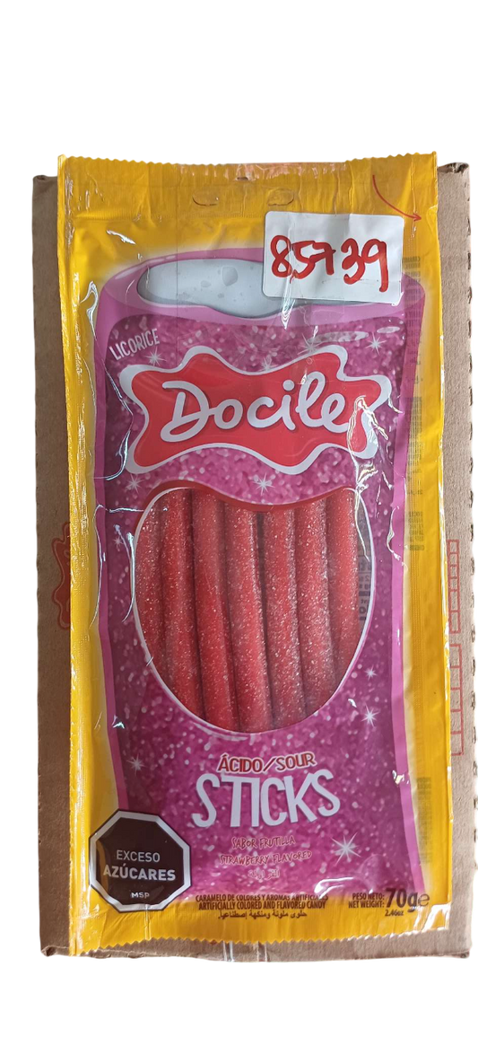 DOCILE SOUL PENCIL S/BERRY STICK  70G(6PCKTS)*12PCS