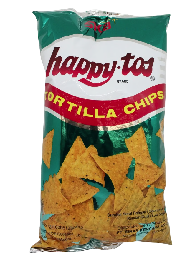 HAPPY TOS TORTILLA NACHO CHIPS 140G*16(YELLOW)