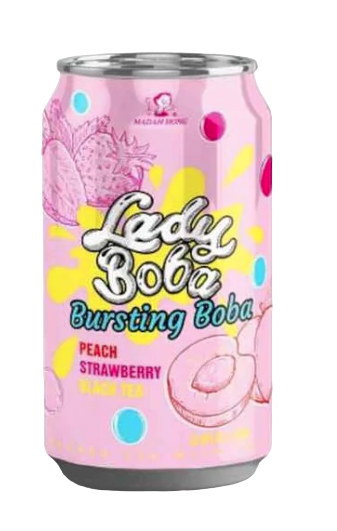 MADAM HONG LADY BOBA PEACH TEA 320ML*24