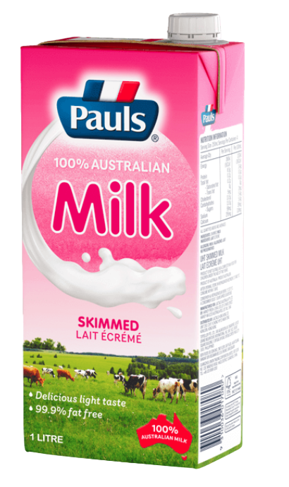 Pauls Milk 1ltr x 12 SLIMMED Milk