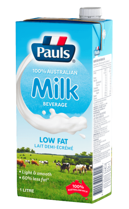 Pauls Milk 1ltr x 12 LOW FAT Milk