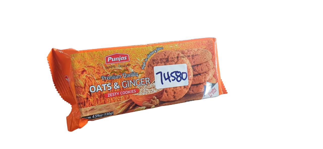 PUNJAS OAT & GINGER COOKIES 130G*15