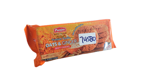 PUNJAS OAT & GINGER COOKIES 130G*15