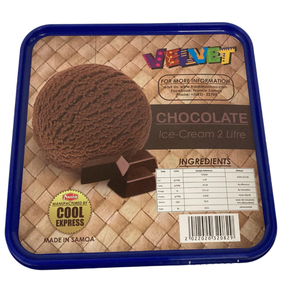 ICE CREAM VELVET CHOCOLATE 2Ltr