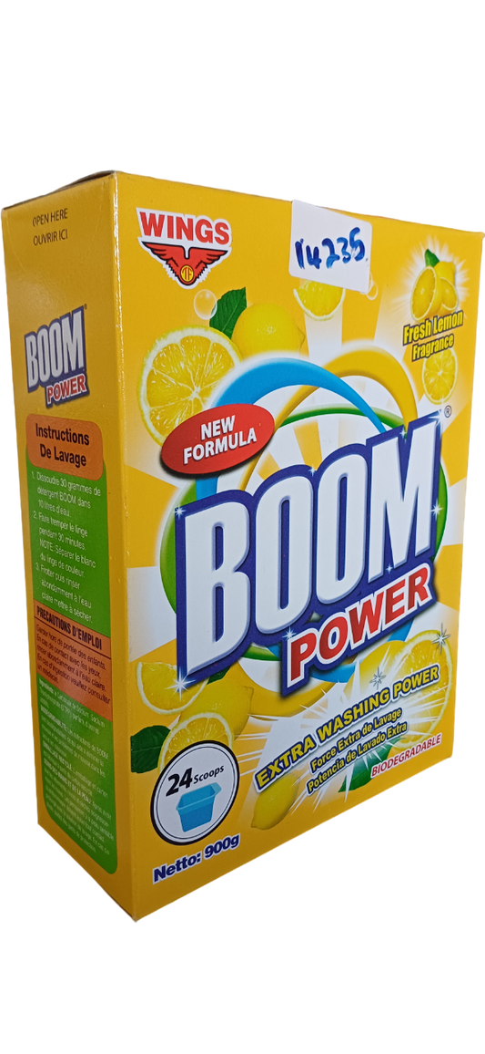 LAUNDRY POWDER BOOM REG/EXTRA/LEMON 900G*15